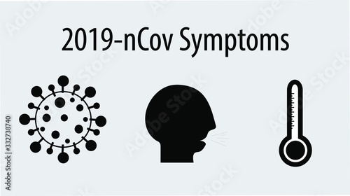 Covid 19 virus icon design, 2019 icons, ncov cov coronavirus, silhouette pattern, coronary artery infection, outbreak and medical themes, silhouette icon - vector