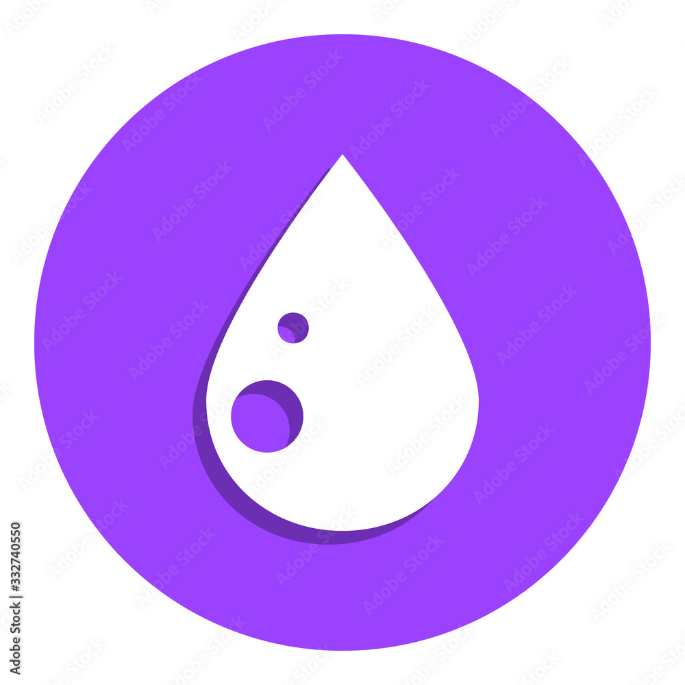 a drop badge icon. Simple glyph, flat vector of Weather icons for ui and ux, website or mobile application a drop badge icon. Simple glyph, flat vector of Weather icons for ui and ux, website or mobile application