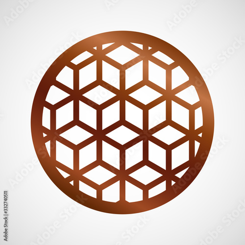 Vector coaster design for laser cut from wood, plywood or metal. Cutting wooden panel. Vector illustration isolated. Laser cut wood coasters. Geometric decorative designs. Cutout circle silhouette.