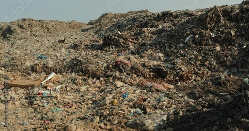 Wallpaper Mural Garbage dump. Landscape of ecological damage. Global warming, Ecology, Enviroment pollution concept. Torontodigital.ca