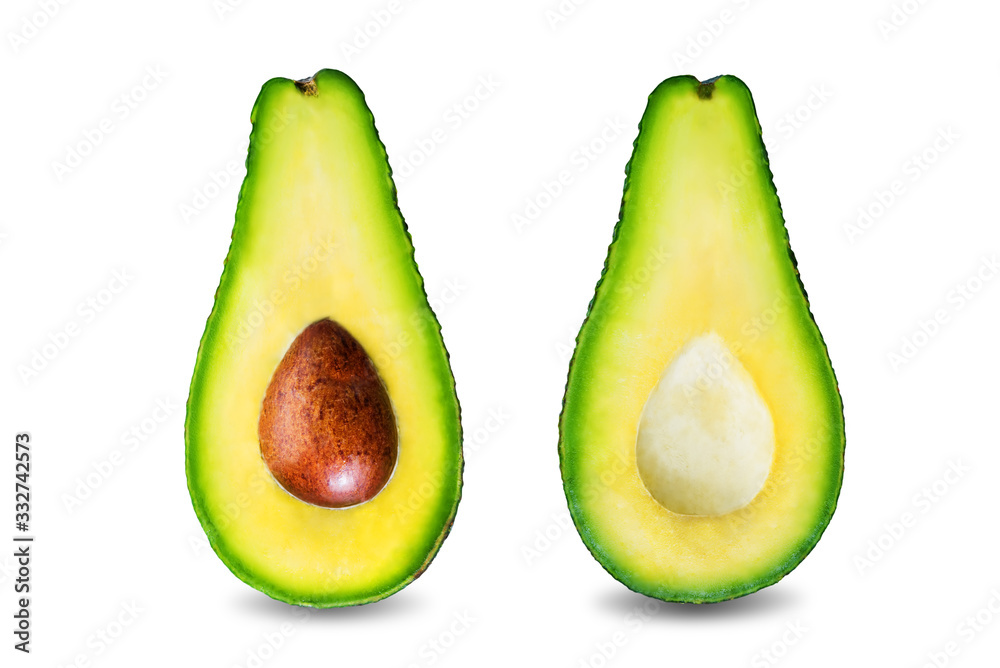 Fresh avocado on a white isolated background Fresh avocado on a white isolated background