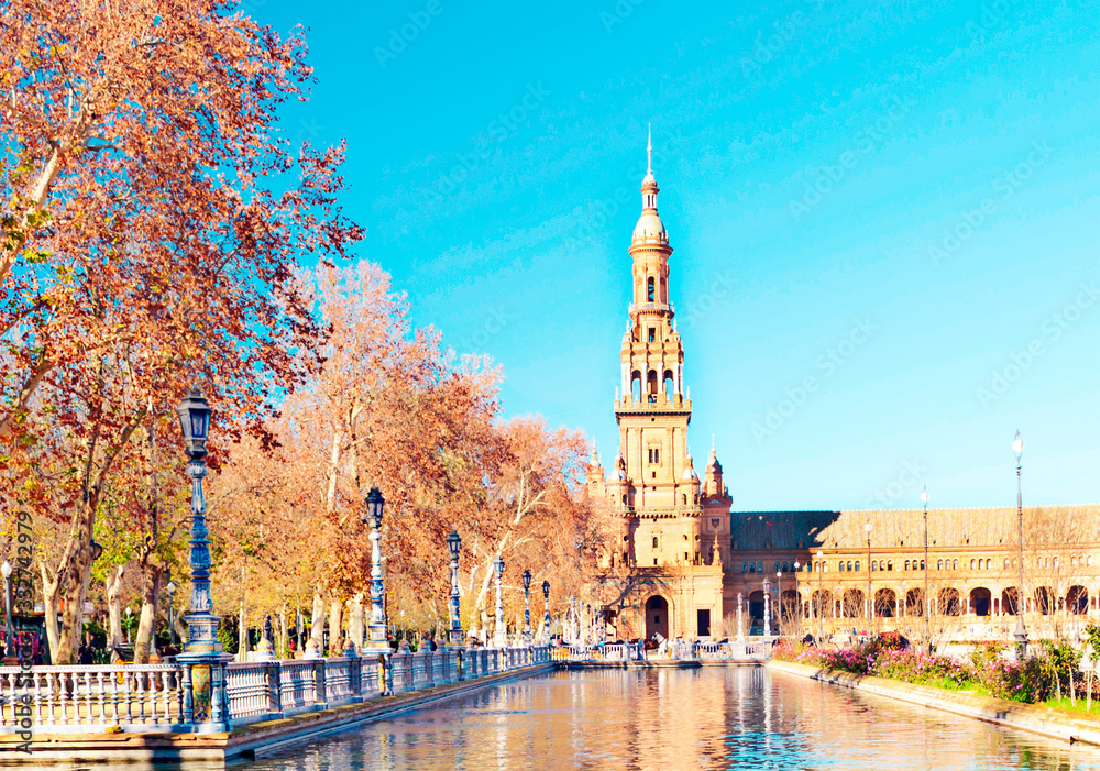 Plaza of Spain in Seville