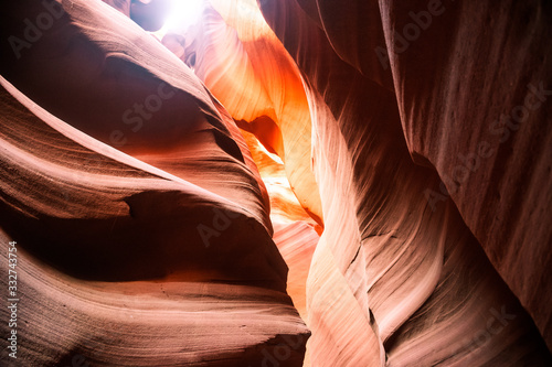 Close Up the red rocks Antelope Canyon