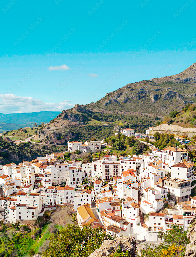Casares in the mountains in Andalusia in the south of Spain