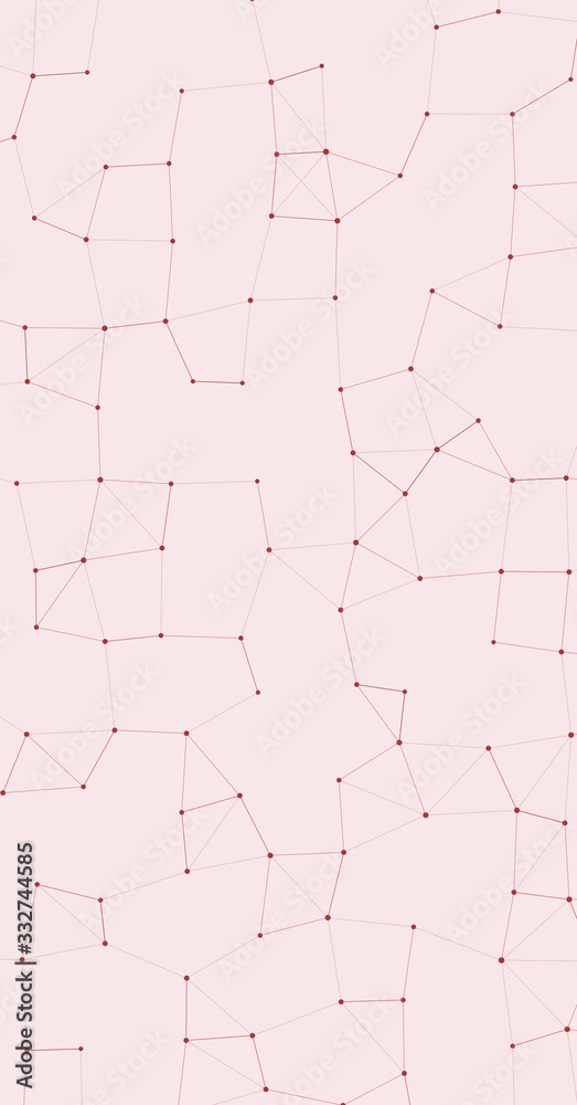 Naklejka premium Network Mesh Procedural Art background illustration