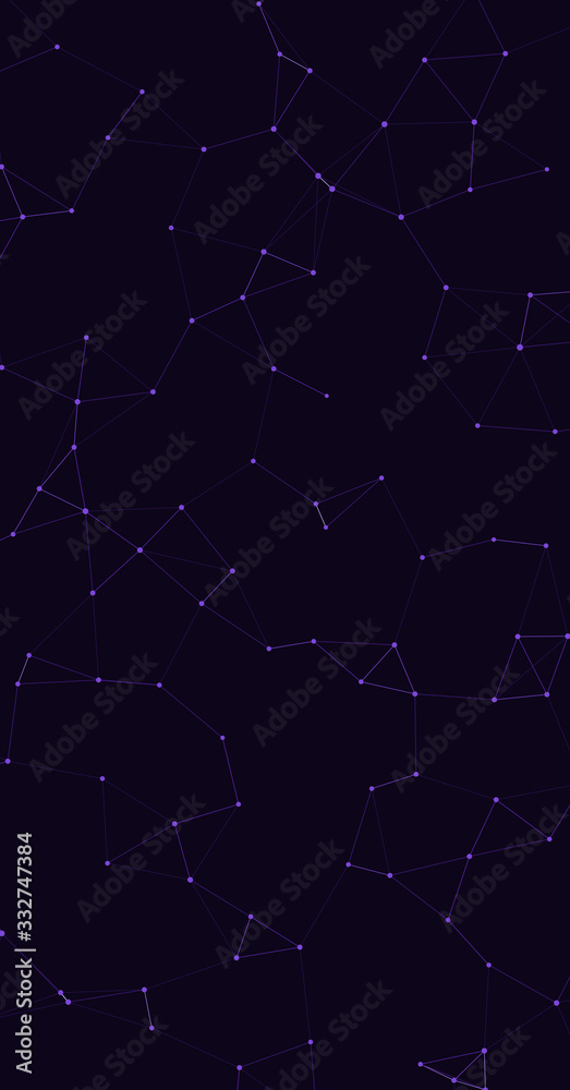 Obraz premium Network Mesh Procedural Art background illustration