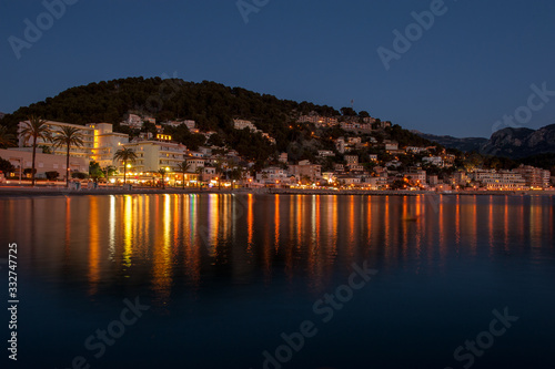 Night cityscape, Seascape, Mediterenian, Spain, Italy, Greece, Islands © Michael