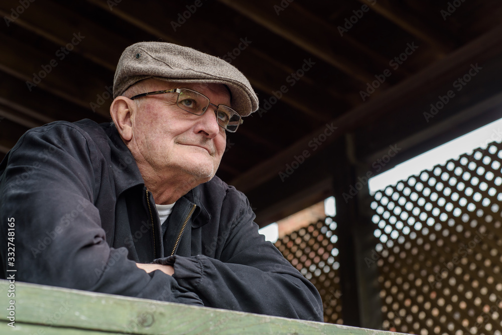 older man watching over older man watching over