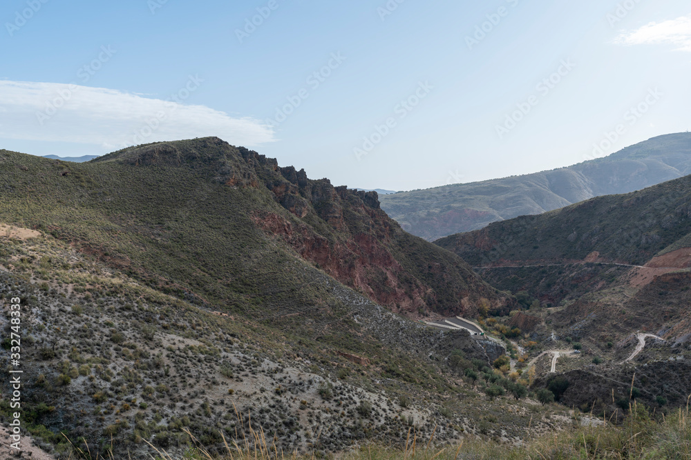 mountainous landscapes near Ugijar (Granada)

