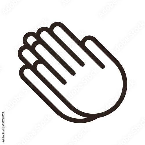 Praying hands. Prayer icon