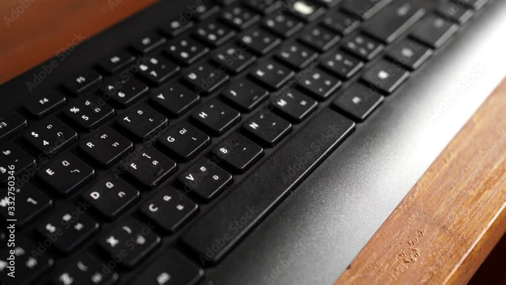 Cleaning keyboard with microfiber cloth Cleaning keyboard with microfiber cloth