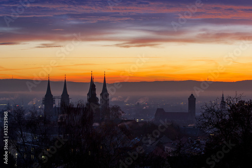 Sonnenaufgang   ber Bamberg