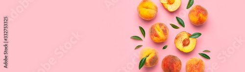 Print op canvas Summer fruit background