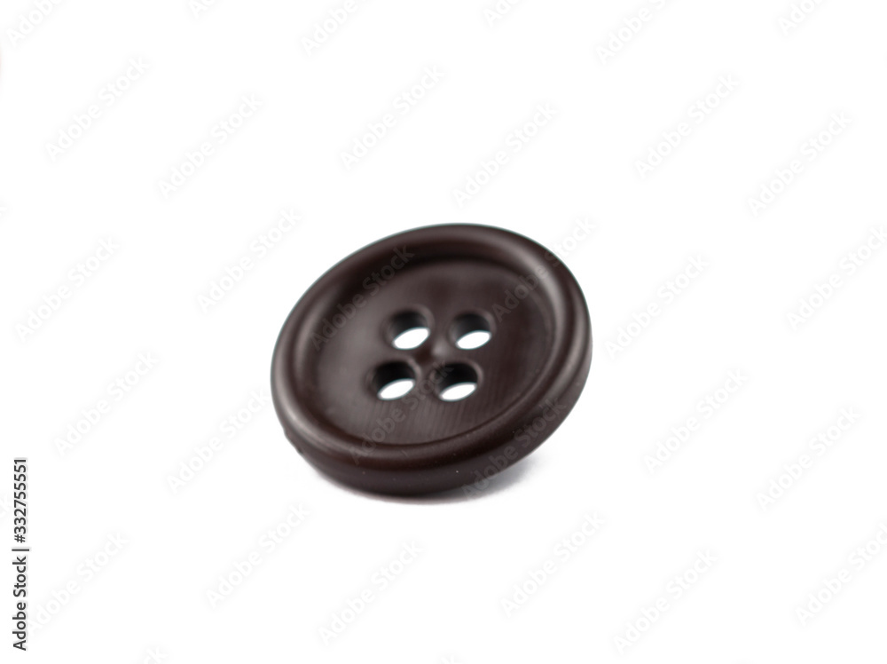 Clothes button isolated on white background. Copy space Clothes button isolated on white background. Copy space