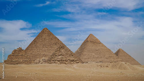 The Great Pyramids In Giza Valley and sphinx, Cairo, Egypt