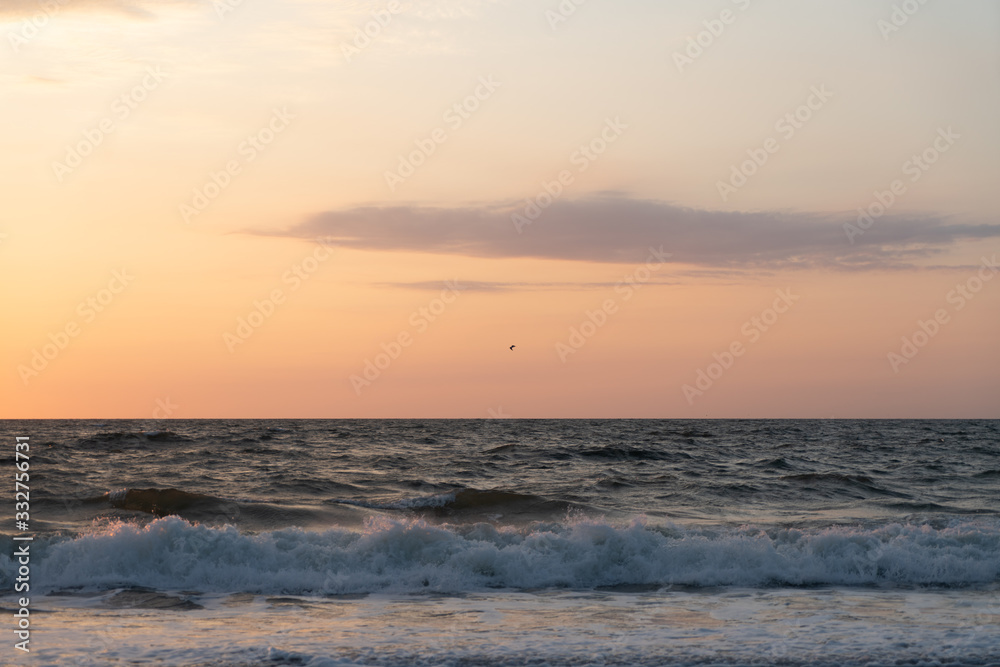 Dawn at the shore line