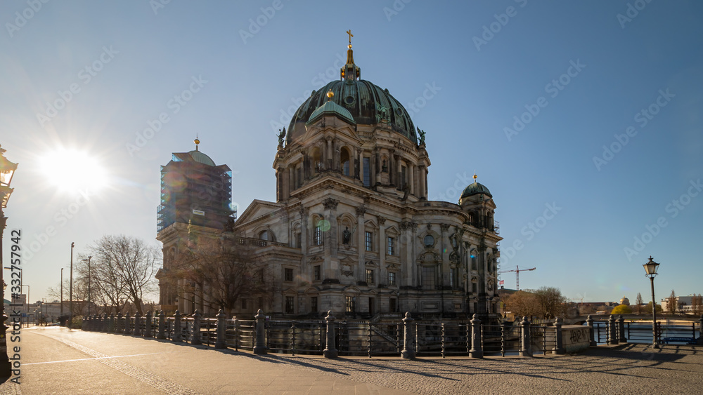 Berlin Dome without tourists during corona lockdown