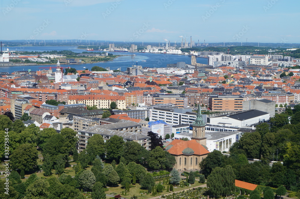 Obraz premium view of aalborg denmark