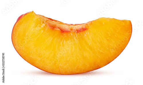 Ripe nectarine fruits slice