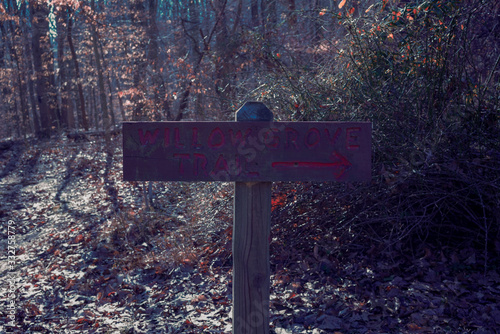 willow grove trail sign
