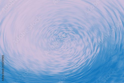 Portal effect. Wormhole of blue cyan pink colors. Circular spiral tunnel absorbs matter. Fantastic background image of digital space. Abstract geometric backdrop of cyberspace. Spherical warp.