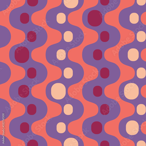 Abstract colorful drops. Vector spotty seamless pattern.