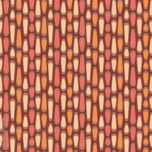 Abstract colorful drops. Vector spotty seamless pattern.