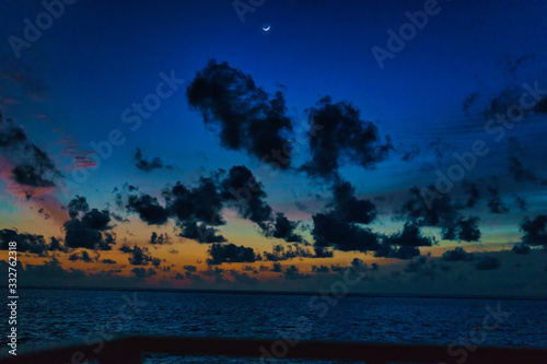 Sonnenuntergang mit Wolken