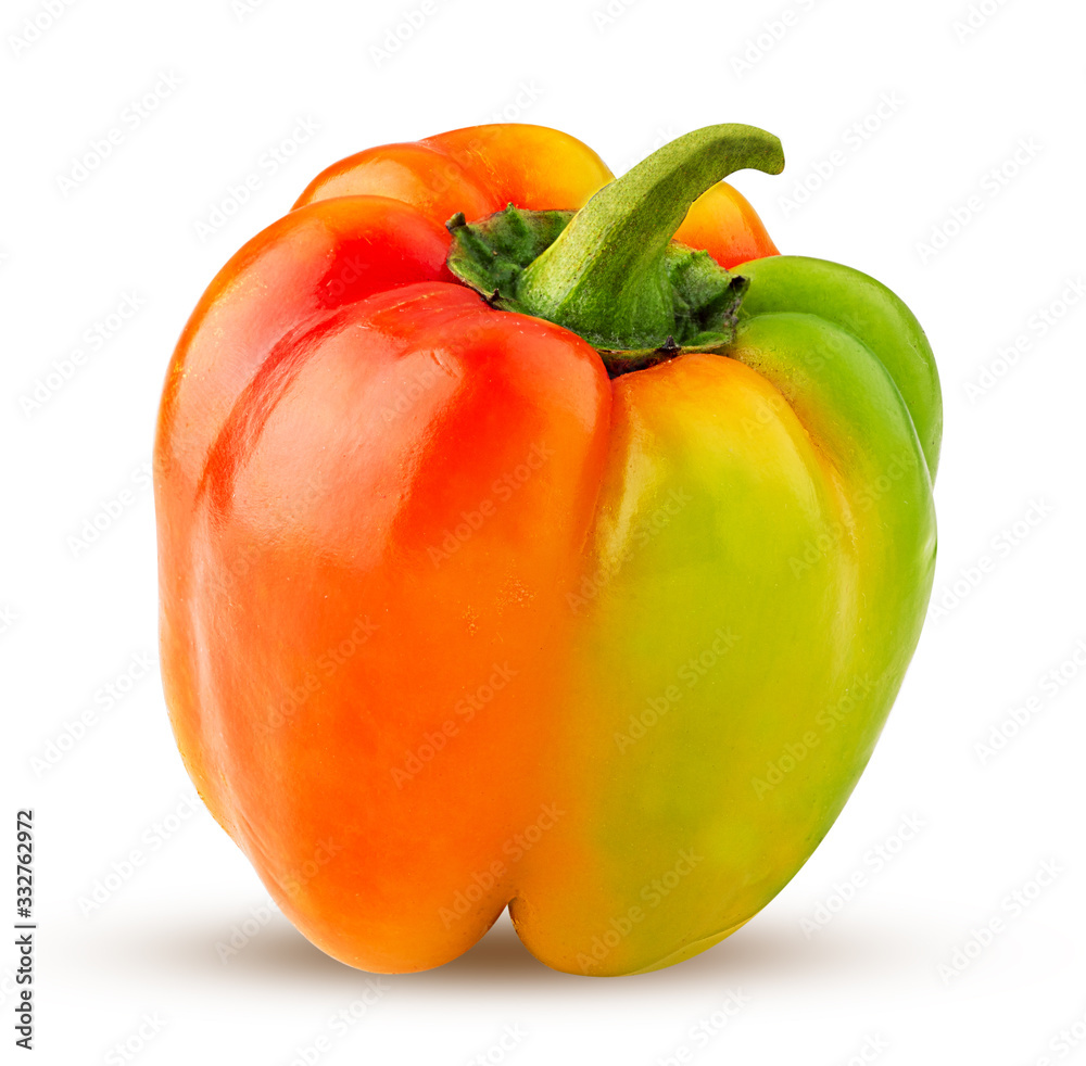 Red and green bell pepper Red and green bell pepper