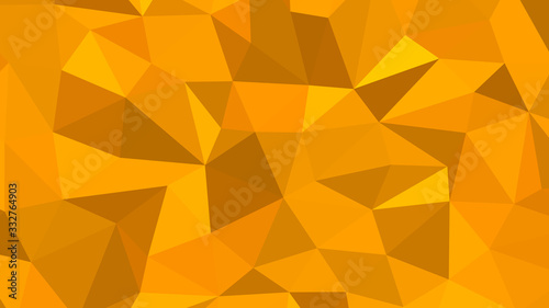 Abstract polygonal background  Orange geometric vector