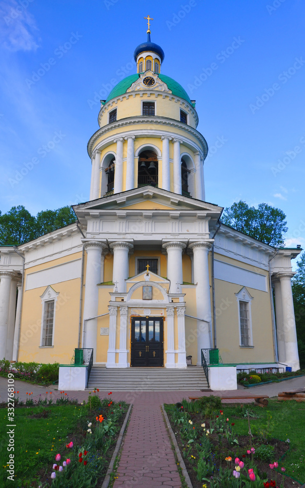Church of St. Nicholas the Wonderworker in the village of Grebnevo, Moscow Region. Russia
