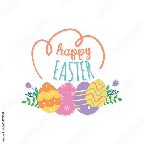Happy easter day card