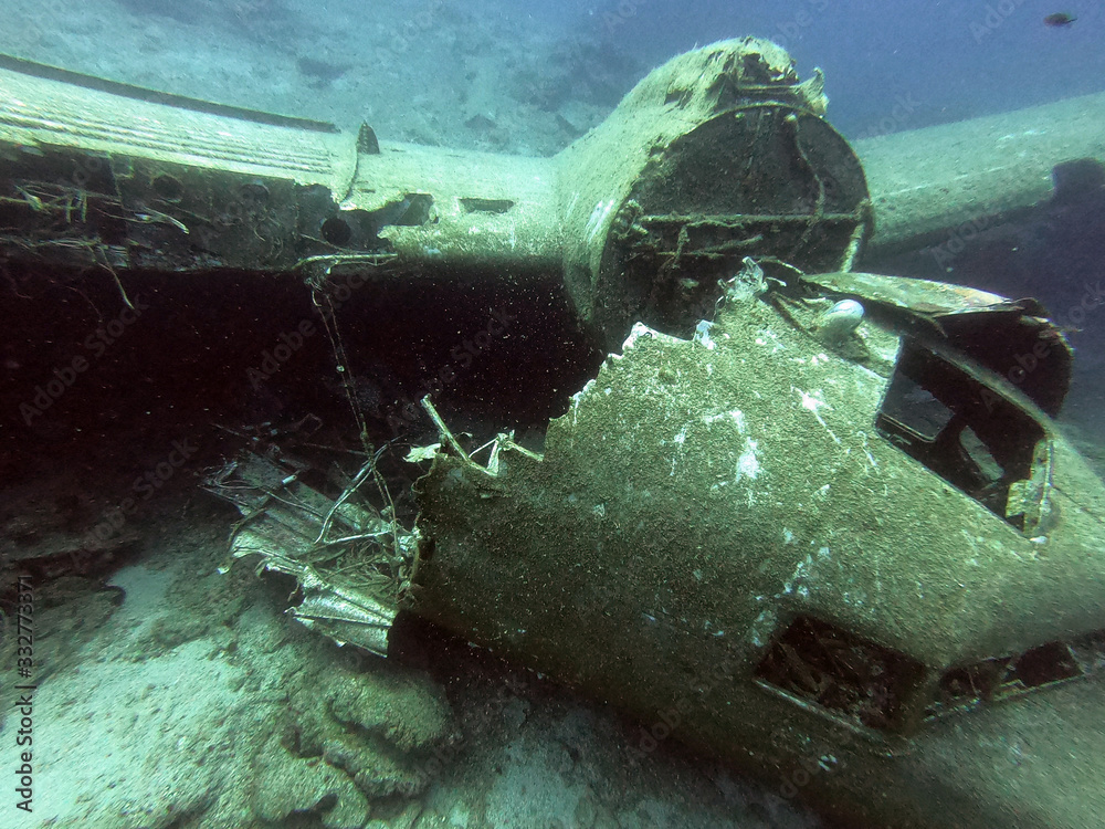 Aircraft Wreck in the Mediterranean Sea, Propeller Aircraft