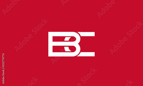 BC CB B C  Letter Logo Alphabet Design Template Vector