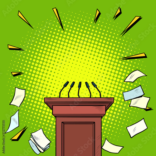 tribune chair podium