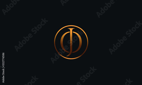 JO OJ J O Letter Logo Alphabet Design Template Vector