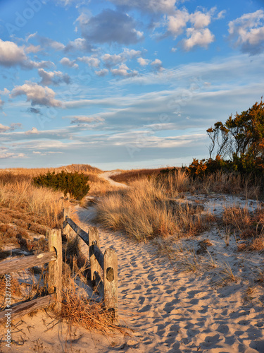 Obraz na płótnie New Jersey's Island Beach State Park shows its true beauty in this dusk image of