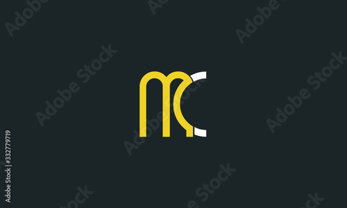 MC Letter Logo Alphabet Design Template Vector