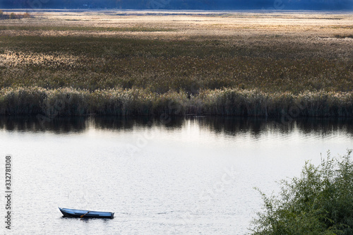 Neajlov river delta in Comana, Giurgiu, Romania photo