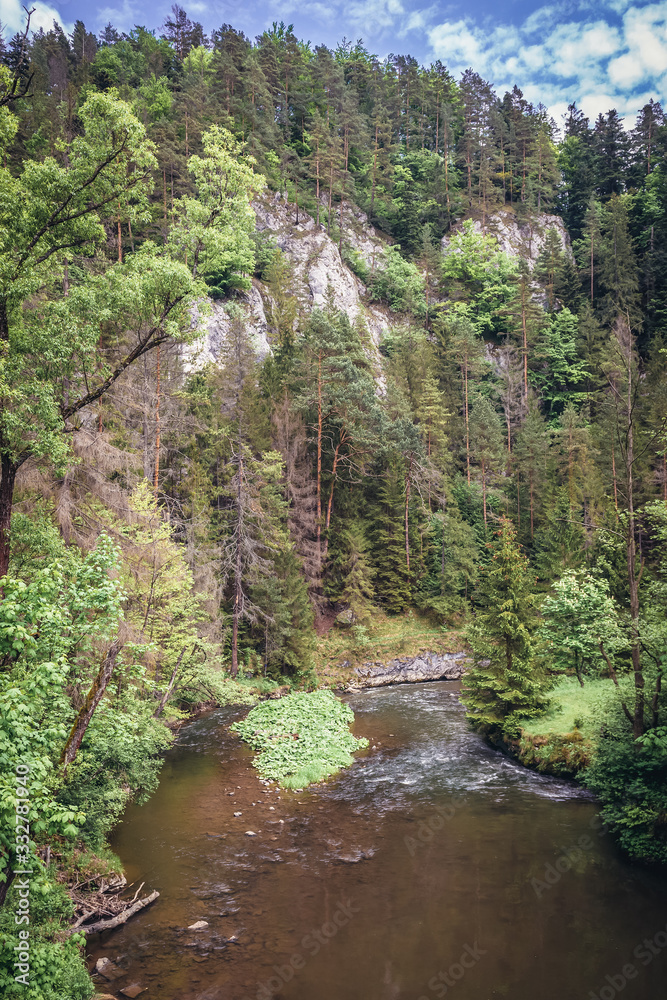 Hornad River seen from trai in Slovak Paradise park located in Ore Mountains, Slovakia Hornad River seen from trai in Slovak Paradise park located in Ore Mountains, Slovakia