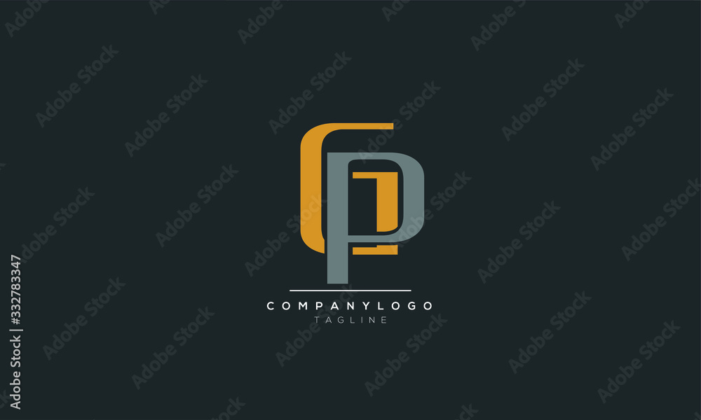 CP PC alphabet letter icon logo design CP PC alphabet letter icon logo design
