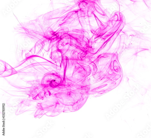 Purple smoke on white background © yauhenka
