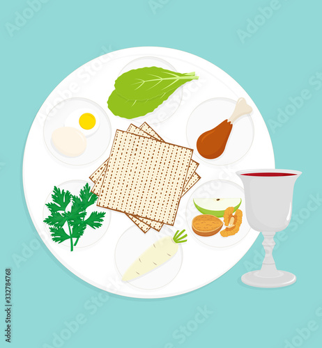 Jewish holiday of Passover, Passover seder plate