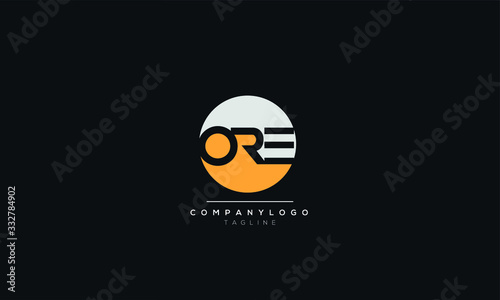 ORE Letter Logo Design Template Vector