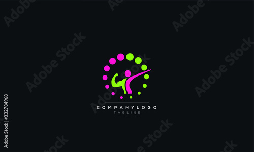 An abstract fitness logo