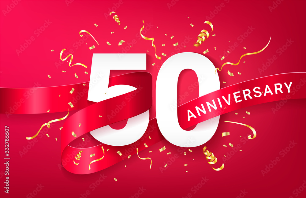 50th Anniversary celebration banner template 50th Anniversary celebration banner template