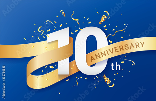 10th Anniversary celebration banner template