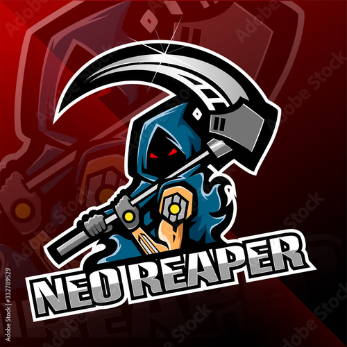 Neo reaper logo mascot design