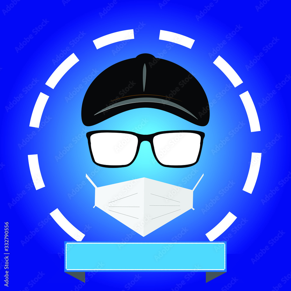 Illustration mascara and corona soap virus and sanitization and protection Illustration mascara and corona soap virus and sanitization and protection