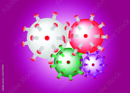 Illustration mascara and corona soap virus and sanitization and protection 